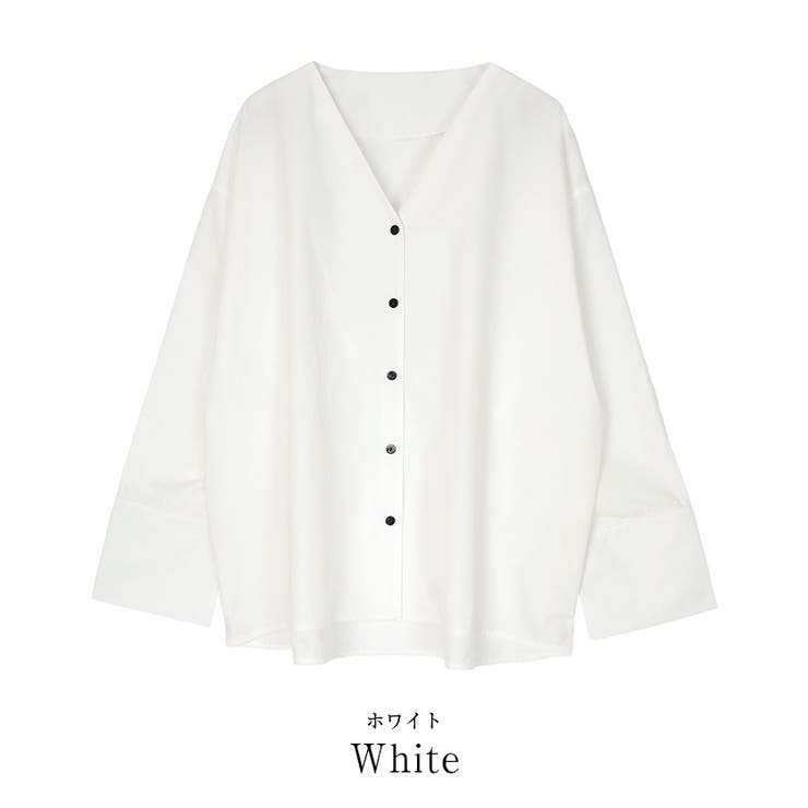 ワイドカフスVネックシャツブラウス【UR’S ユアーズ】 | titivate | 詳細画像13 