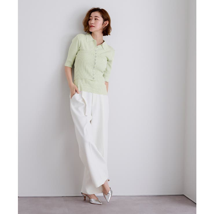 リブニットポロ×ビスチェセット【UR’S ユアーズ】 | titivate | 詳細画像16 