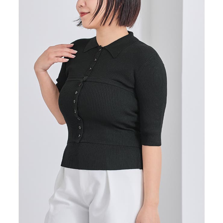 リブニットポロ×ビスチェセット【UR’S ユアーズ】 | titivate | 詳細画像24 