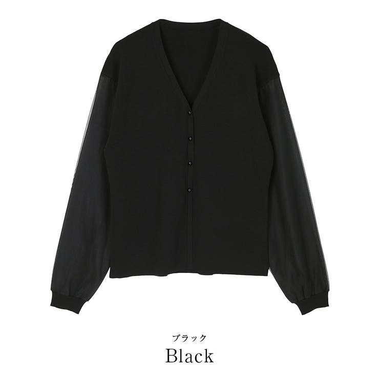 シアースリーブVネックニットカーディガン【UR’S ユアーズ】 | titivate | 詳細画像3 