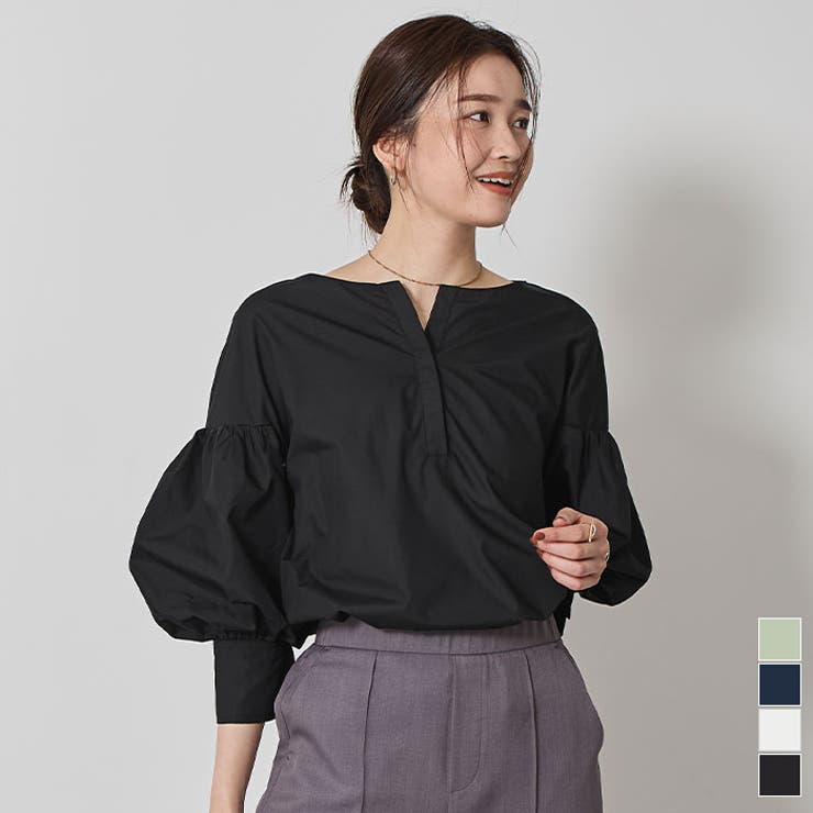 ボートネック袖バルーンブラウス【UR’S ユアーズ】 | titivate | 詳細画像1 