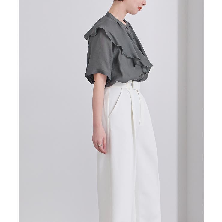 バンドカラータックラッフルブラウス【UR’S ユアーズ】 | titivate | 詳細画像28 