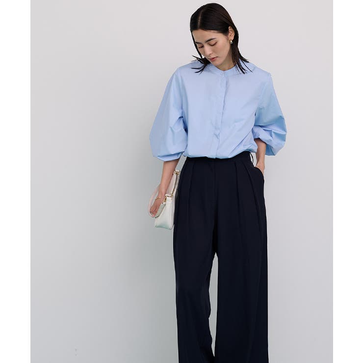 シャツドッキングタックワイドパンツ/オールインワン【UR’S ユアーズ】 | titivate | 詳細画像9 