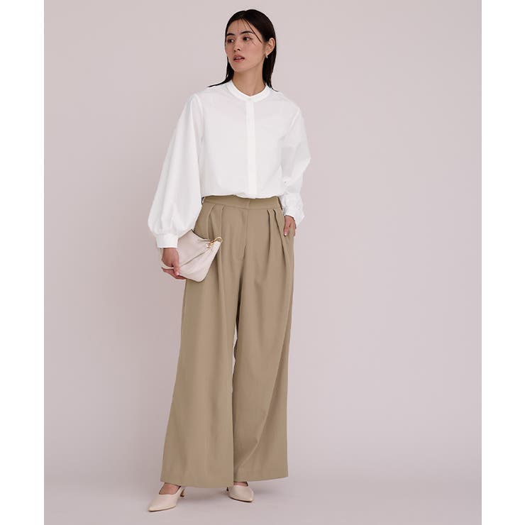 シャツドッキングタックワイドパンツ/オールインワン【UR’S ユアーズ】 | titivate | 詳細画像11 