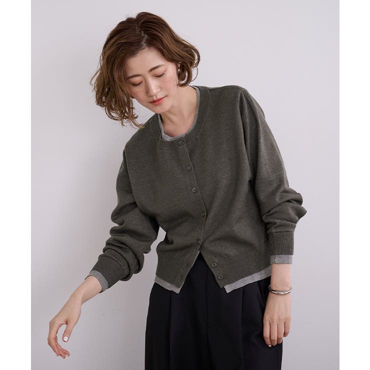 レイヤードニットカーディガン【UR’S ユアーズ】 | titivate | 詳細画像3 