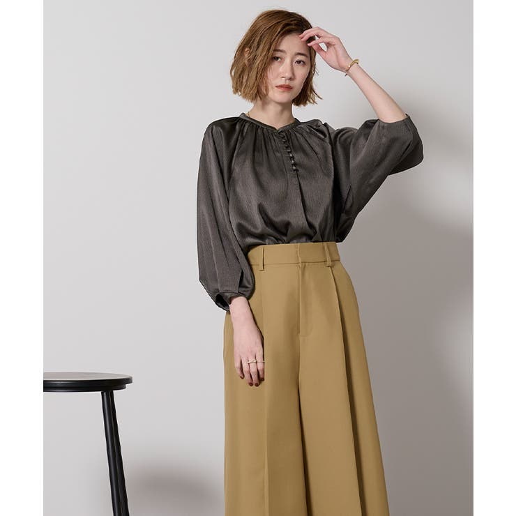 サテンラグランスリーブブラウス【UR’S ユアーズ】 | titivate | 詳細画像12 