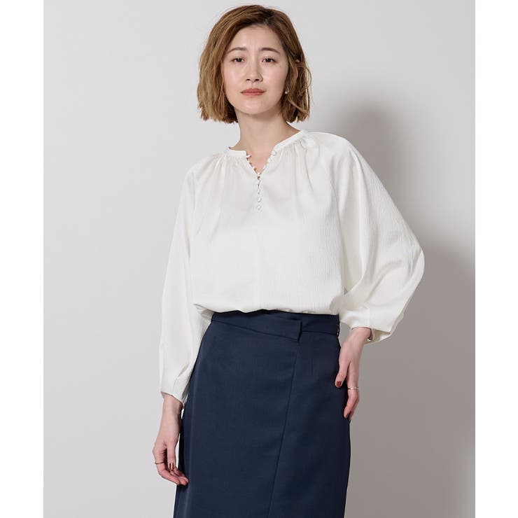 サテンラグランスリーブブラウス【UR’S ユアーズ】 | titivate | 詳細画像17 
