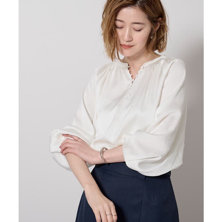サテンラグランスリーブブラウス【UR’S ユアーズ】 | titivate | 詳細画像18 