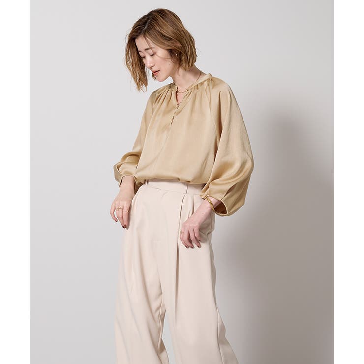 サテンラグランスリーブブラウス【UR’S ユアーズ】 | titivate | 詳細画像23 