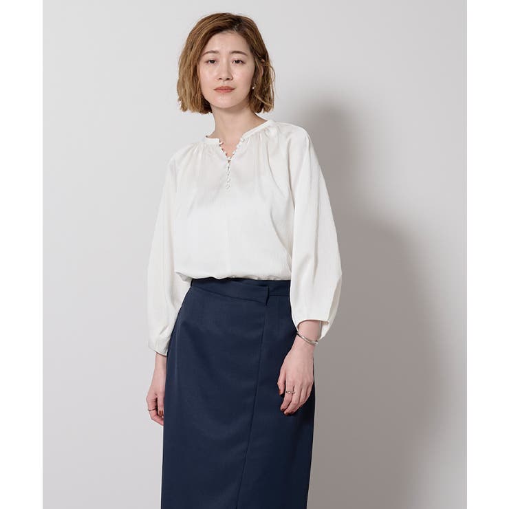 サテンラグランスリーブブラウス【UR’S ユアーズ】 | titivate | 詳細画像6 