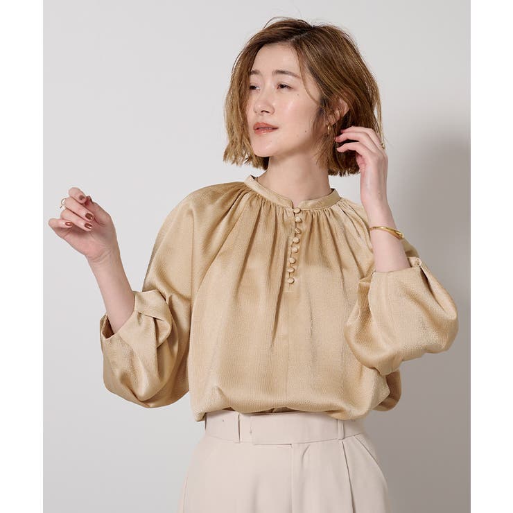 サテンラグランスリーブブラウス【UR’S ユアーズ】 | titivate | 詳細画像8 