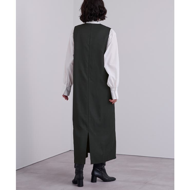 ソフトツイルディープVネックIラインワンピース【UR’S ユアーズ】 | titivate | 詳細画像13 