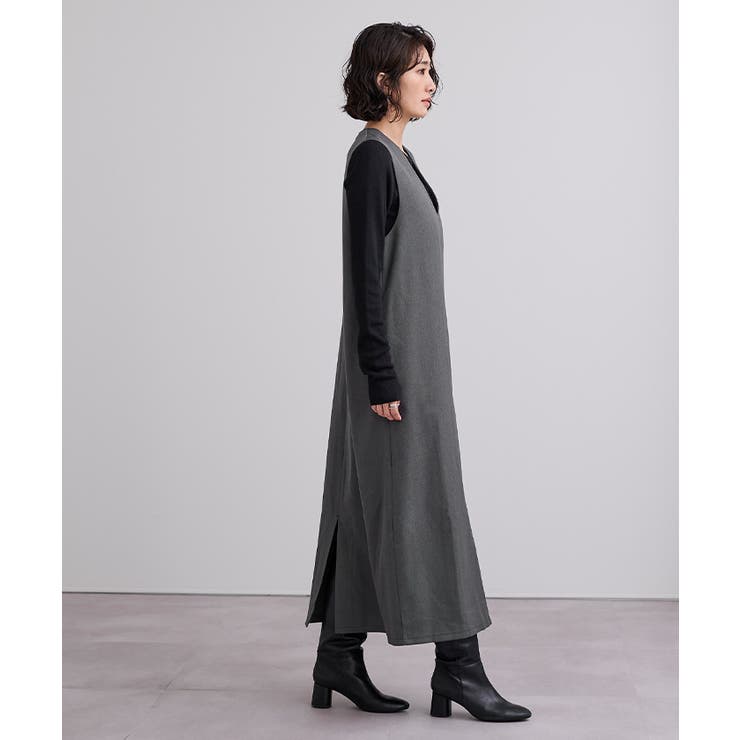 ソフトツイルディープVネックIラインワンピース【UR’S ユアーズ】 | titivate | 詳細画像21 