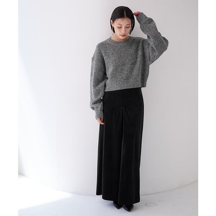 フロントボックスタックベロアスカート【UR’S ユアーズ】 | titivate | 詳細画像12 