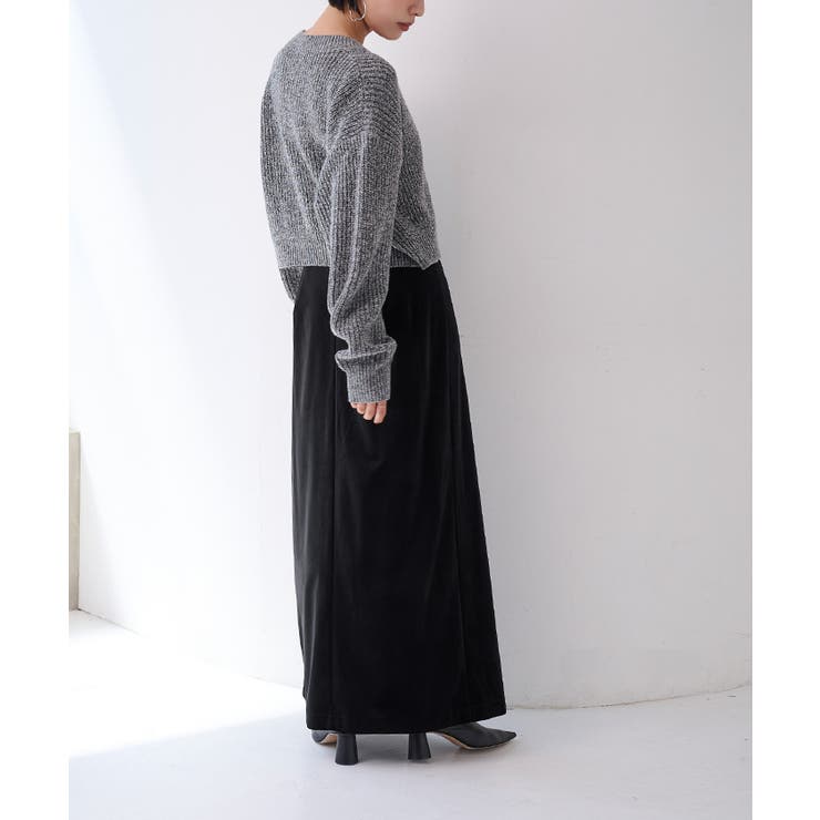 フロントボックスタックベロアスカート【UR’S ユアーズ】 | titivate | 詳細画像14 