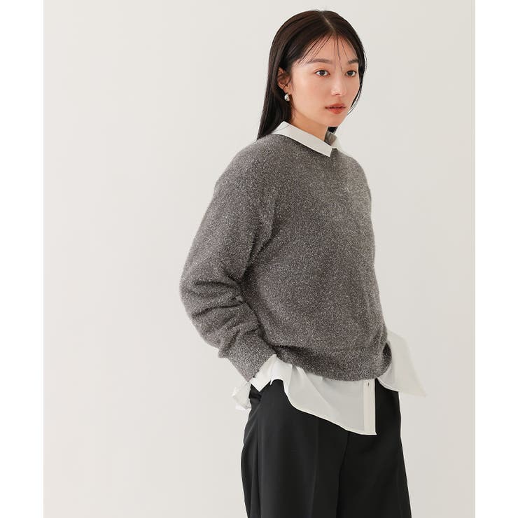 ラメシャギークルーネックニット【UR’S ユアーズ】 | titivate | 詳細画像22 