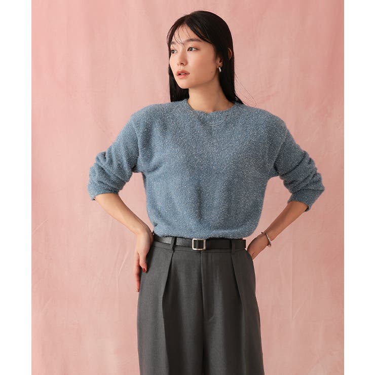 ラメシャギークルーネックニット【UR’S ユアーズ】 | titivate | 詳細画像4 