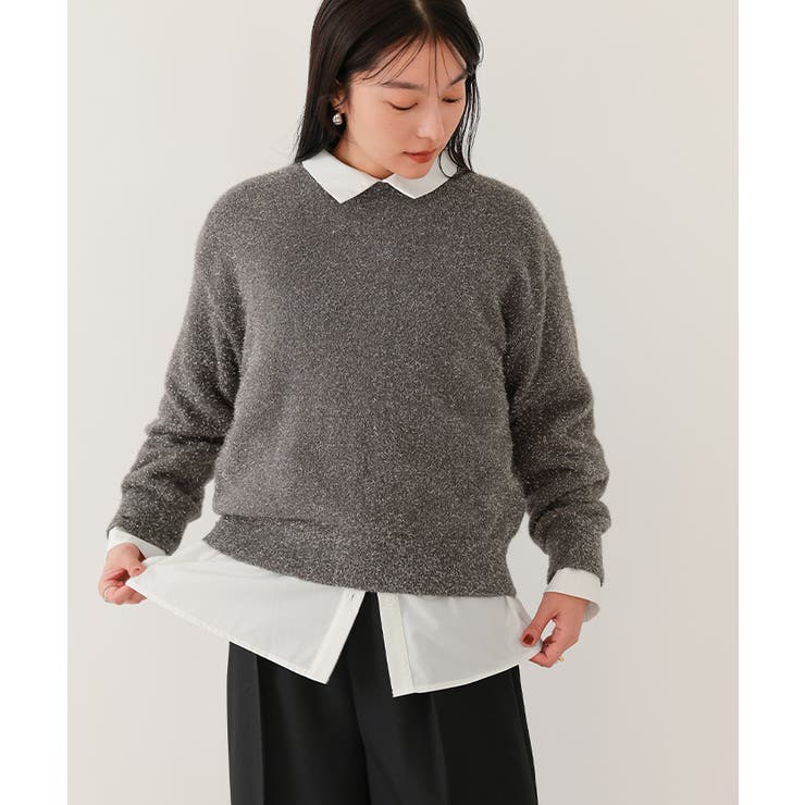 ラメシャギークルーネックニット【UR’S ユアーズ】 | titivate | 詳細画像5 