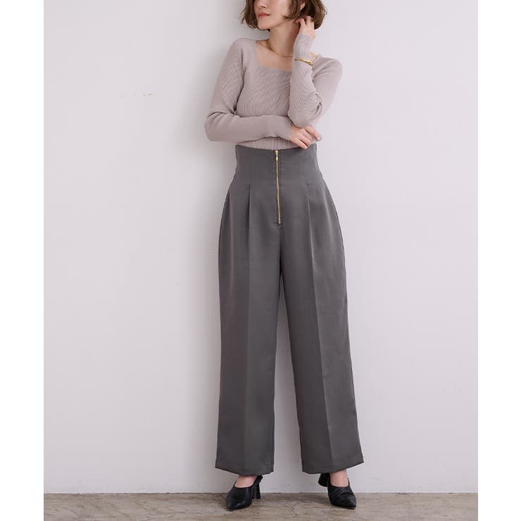 ZIPデザインタックワイドパンツ【UR’S ユアーズ】 | titivate | 詳細画像12 