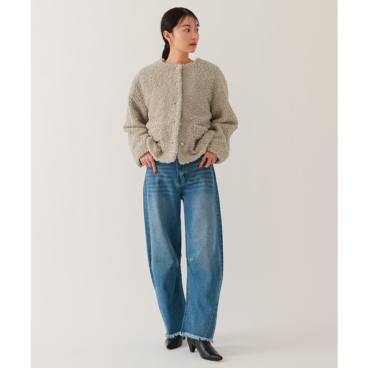 ボアノーカラーゴールド釦ジャケット【UR’S ユアーズ】 | titivate | 詳細画像12 