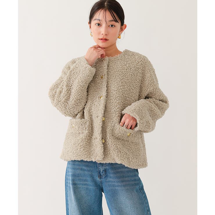 ボアノーカラーゴールド釦ジャケット【UR’S ユアーズ】 | titivate | 詳細画像15 