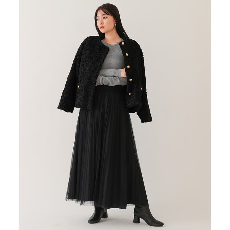 ボアノーカラーゴールド釦ジャケット【UR’S ユアーズ】 | titivate | 詳細画像17 