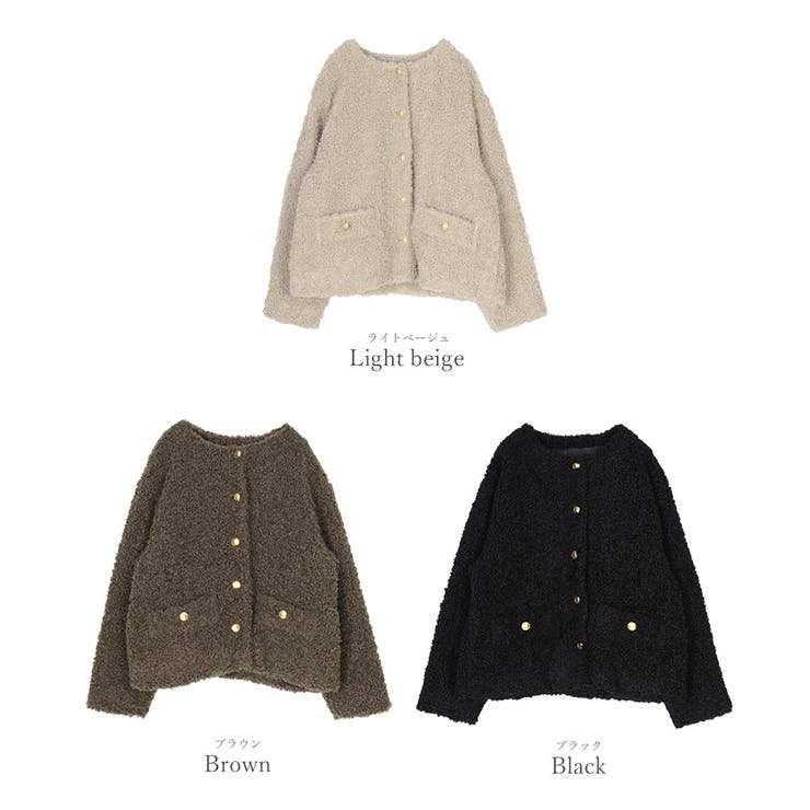 ボアノーカラーゴールド釦ジャケット【UR’S ユアーズ】 | titivate | 詳細画像5 