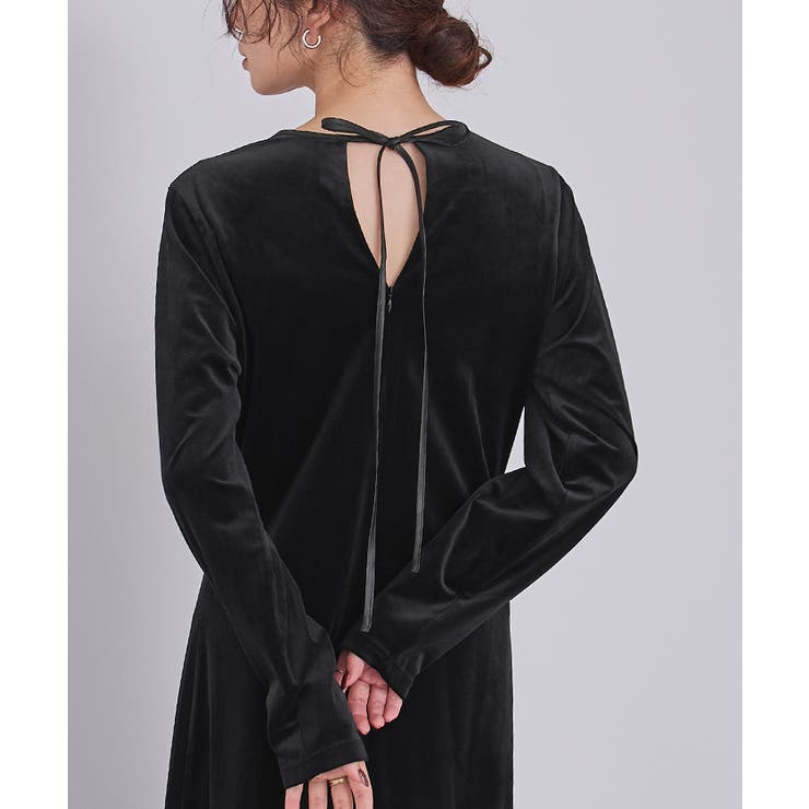 バックリボンフィットアンドフレアベロアワンピース【UR’S ユアーズ】 | titivate | 詳細画像16 