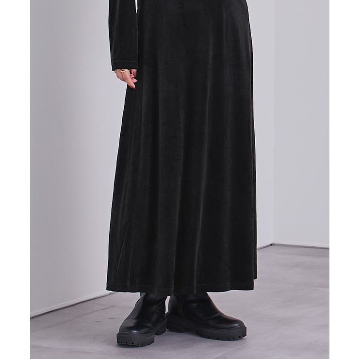 バックリボンフィットアンドフレアベロアワンピース【UR’S ユアーズ】 | titivate | 詳細画像17 