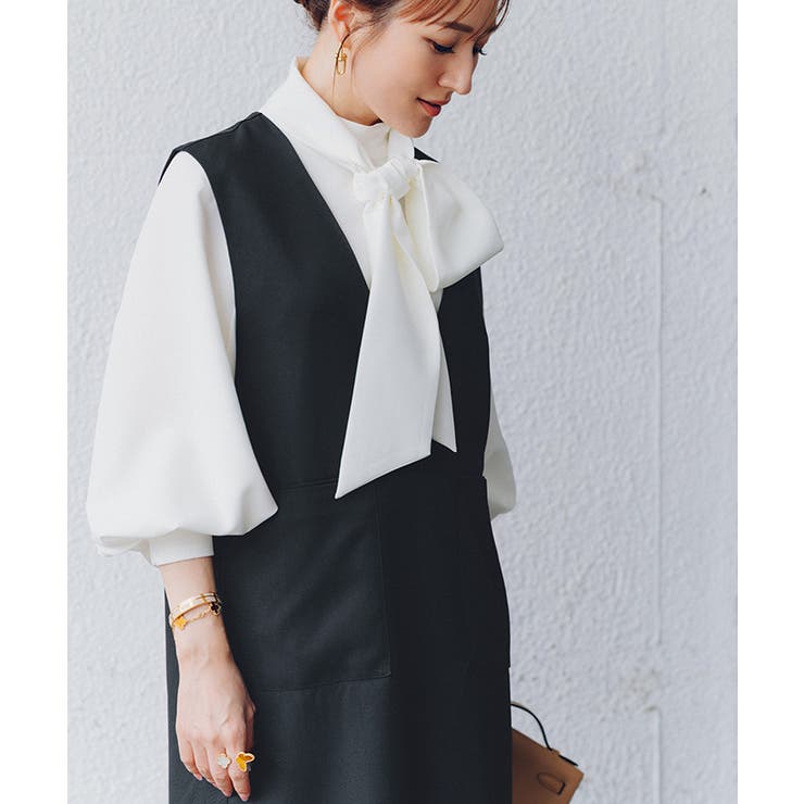 ソフトツイルポケットデザインディープVネックワンピース【UR’S ユアーズ】 | titivate | 詳細画像12 