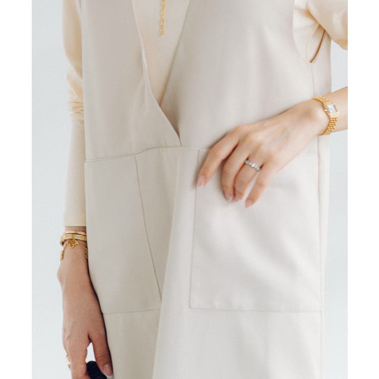 ソフトツイルポケットデザインディープVネックワンピース【UR’S ユアーズ】 | titivate | 詳細画像20 