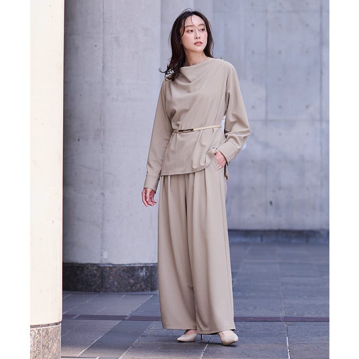 楽きちんとみえ/着痩せワイドパンツ【UR’S ユアーズ】 | titivate | 詳細画像11 