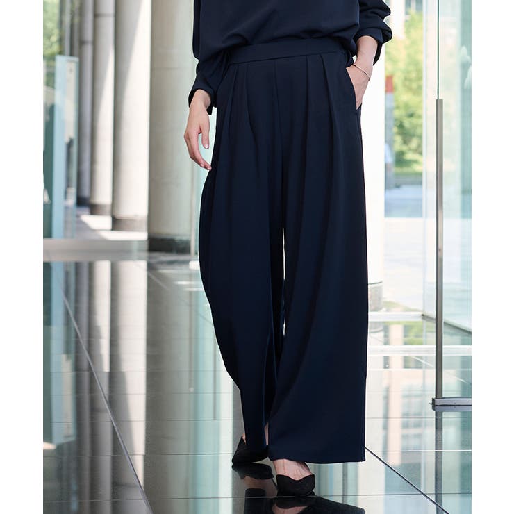 楽きちんとみえ/着痩せワイドパンツ【UR’S ユアーズ】 | titivate | 詳細画像14 