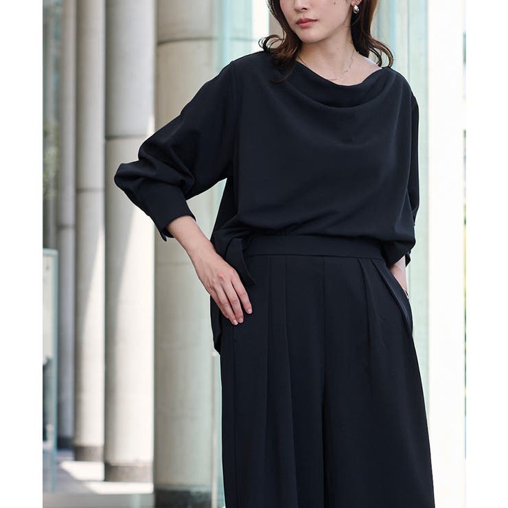 楽きちんとみえ/ドレープブラウス【UR’S ユアーズ】 | titivate | 詳細画像5 