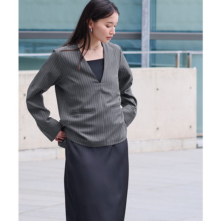 ディープVネックブラウス【UR’S ユアーズ】 | titivate | 詳細画像3 