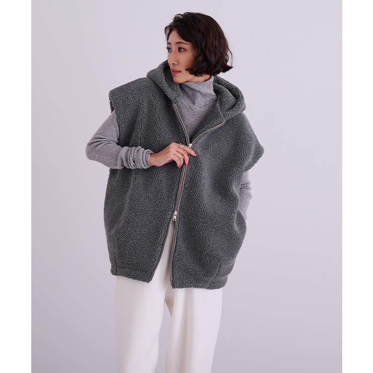 フーディーボアベスト【UR’S ユアーズ】 | titivate | 詳細画像6 