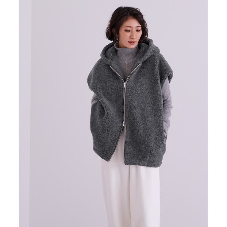 フーディーボアベスト【UR’S ユアーズ】 | titivate | 詳細画像9 