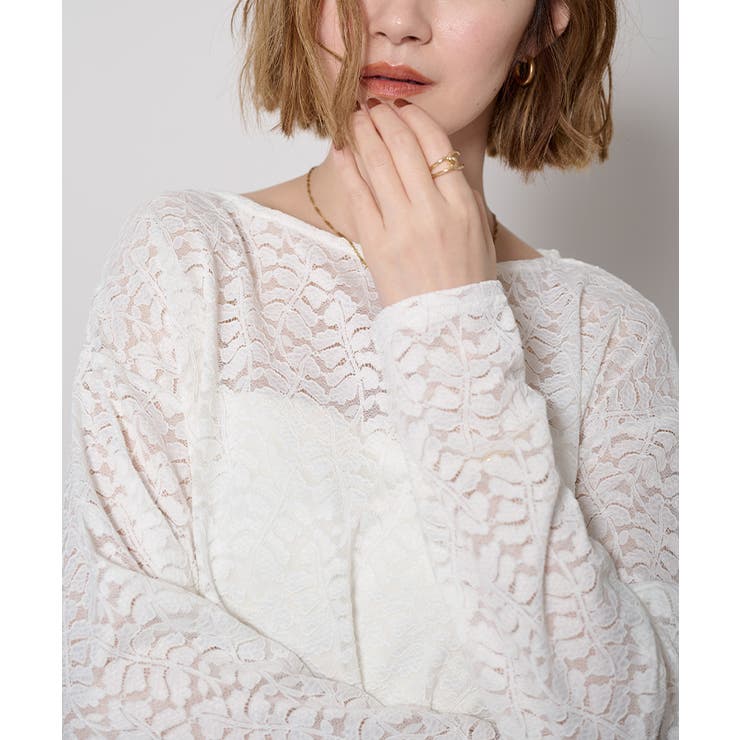 レースボートネックプルオーバー【UR’S ユアーズ】 | titivate | 詳細画像5 