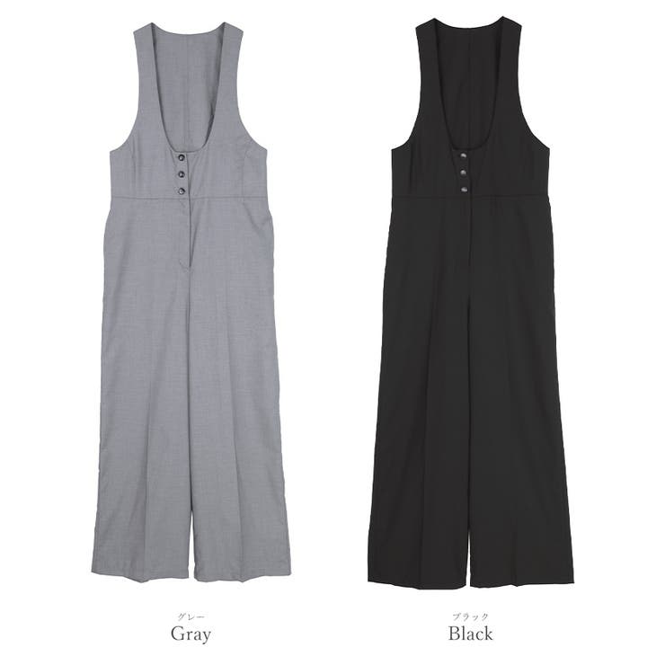 ディープラウンドネックサロペット【UR’S ユアーズ】 | titivate | 詳細画像3 