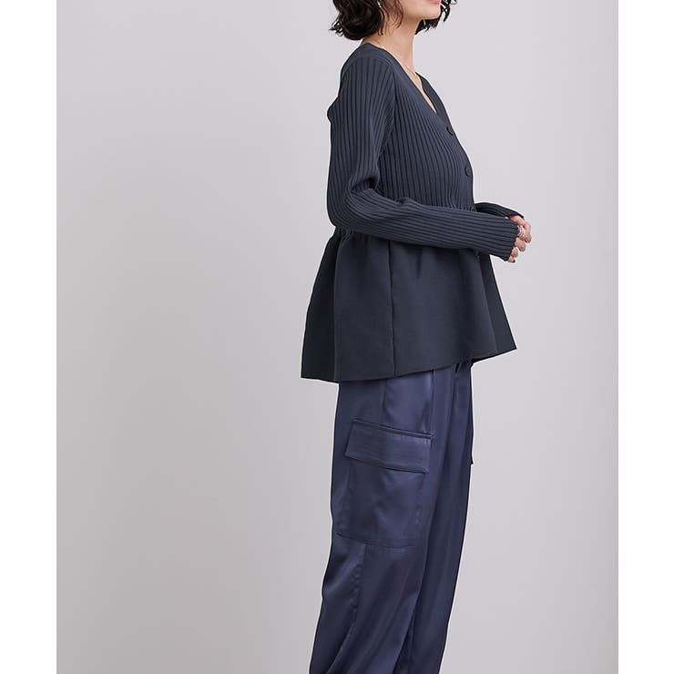 前後2wayペプラムニットトップス【UR’S ユアーズ】 | titivate | 詳細画像9 