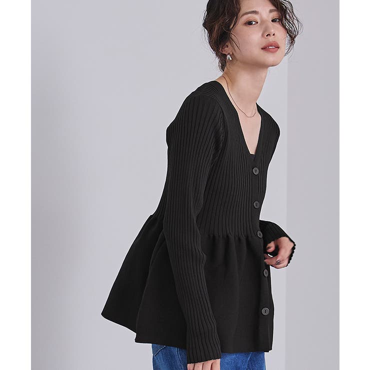 前後2wayペプラムニットトップス【UR’S ユアーズ】 | titivate | 詳細画像10 