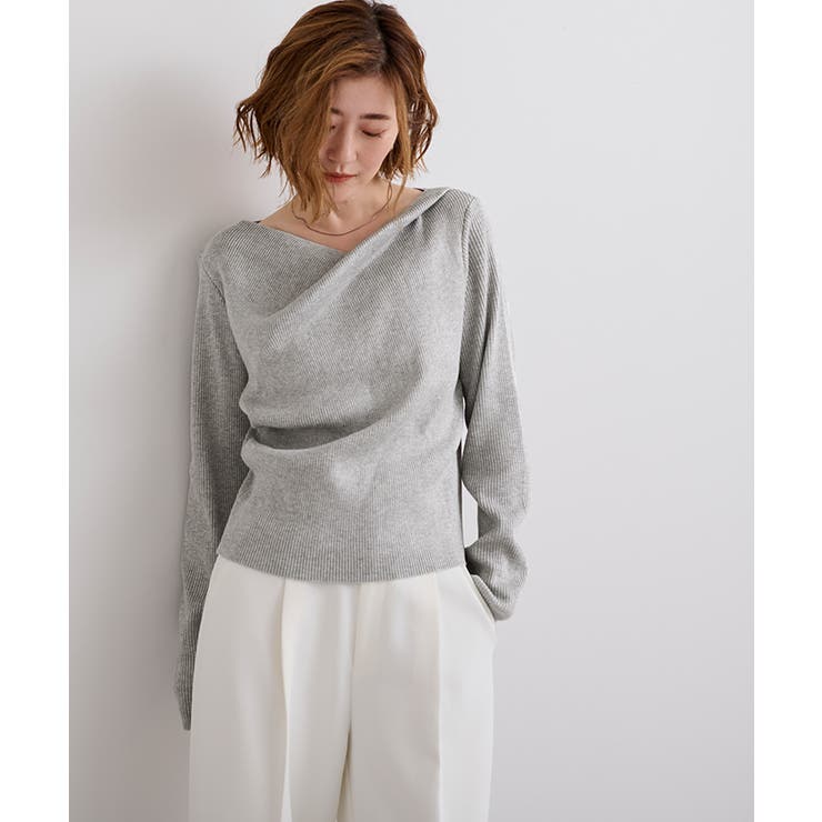 オフショルダーリブニットトップス【UR’S ユアーズ】 | titivate | 詳細画像2 