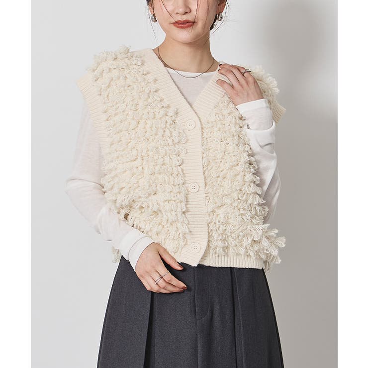 ループヤーンニットベスト【UR’S ユアーズ】 | titivate | 詳細画像4 