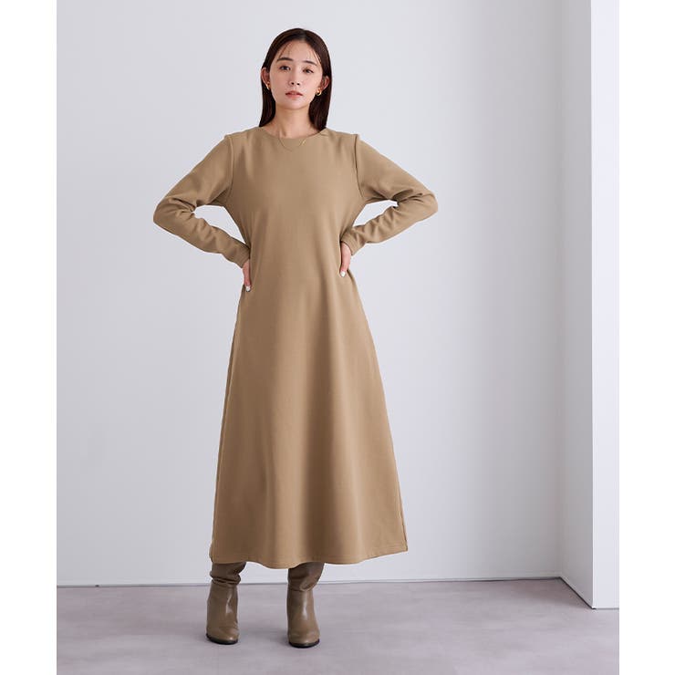 裏起毛ウエストシェイプワンピース【UR’S ユアーズ】 | titivate | 詳細画像32 