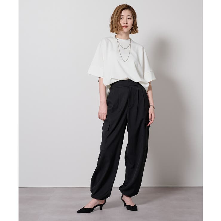 カットジョーゼットボックスシルエットトップス【UR'S ユアーズ