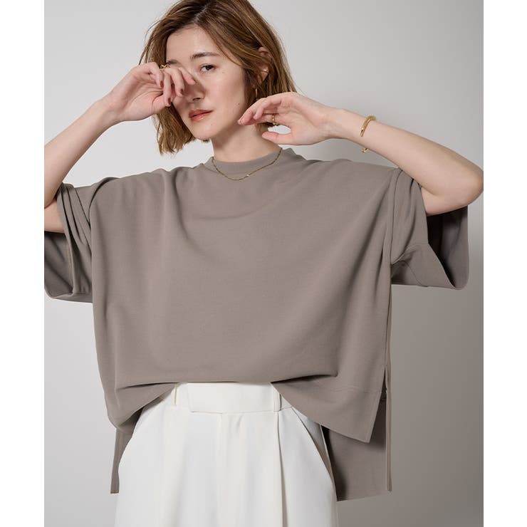 トップス 4XOT カットジョーゼットボックスシルエットトップス【UR'S ユアーズ