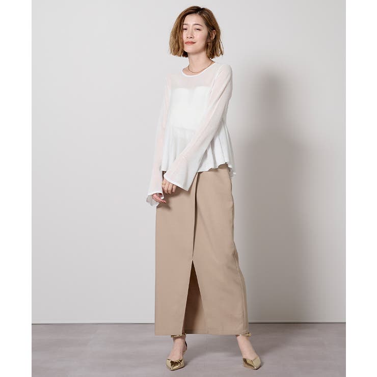 シアーペプラムニット【UR’S ユアーズ】 | titivate | 詳細画像19 