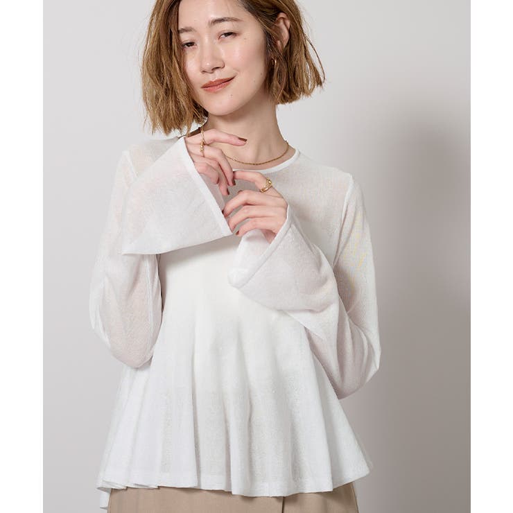 シアーペプラムニット【UR’S ユアーズ】 | titivate | 詳細画像6 