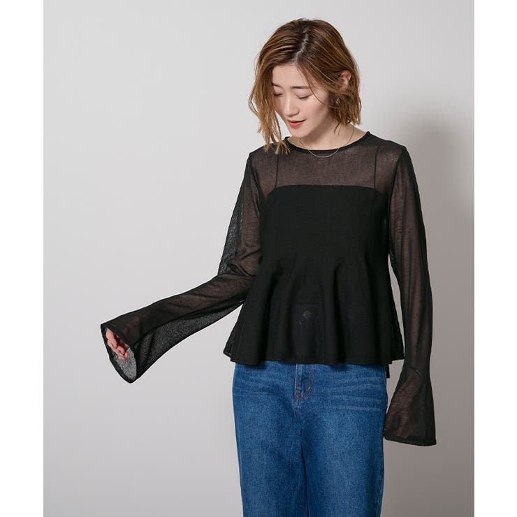 シアーペプラムニット【UR’S ユアーズ】 | titivate | 詳細画像8 