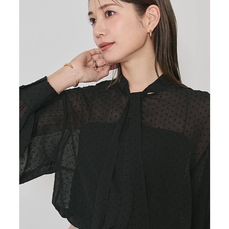 シアードビードットボウタイブラウス【UR’S ユアーズ】 | titivate | 詳細画像2 